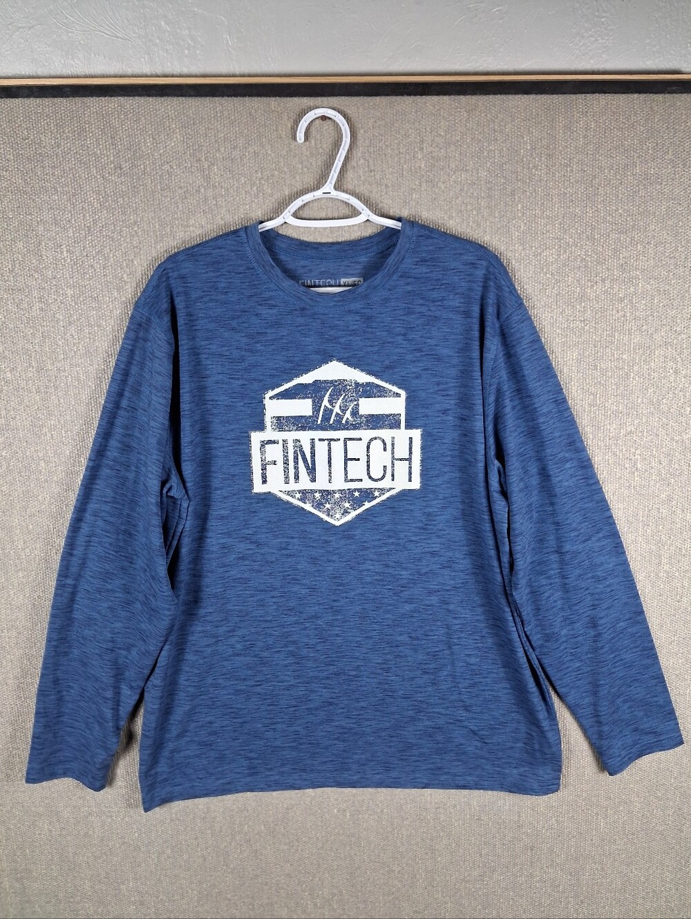Fintech Fishing Shirt Mens XL Blue Performance Long Sleeve Outdoor UV Protection